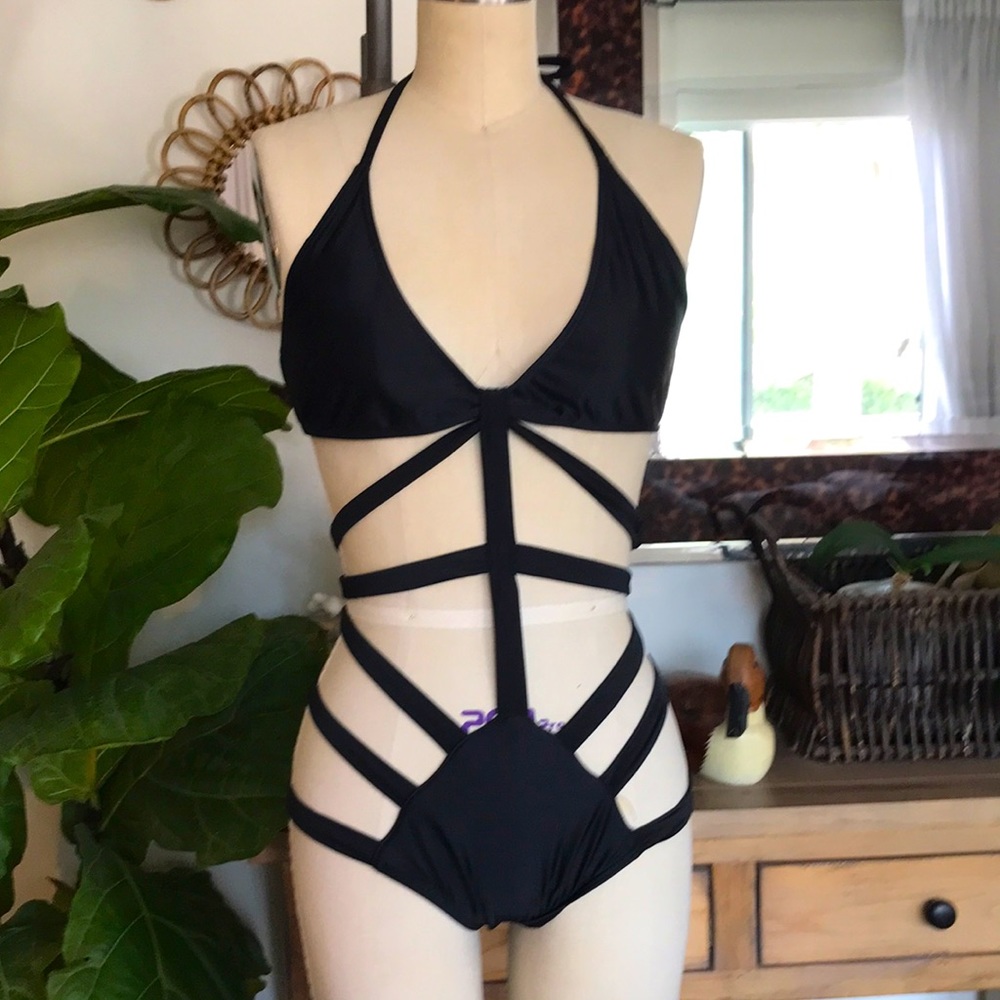 HOT! One of a kind cut out one piece swimsuit, very stretchy, size S or M fine